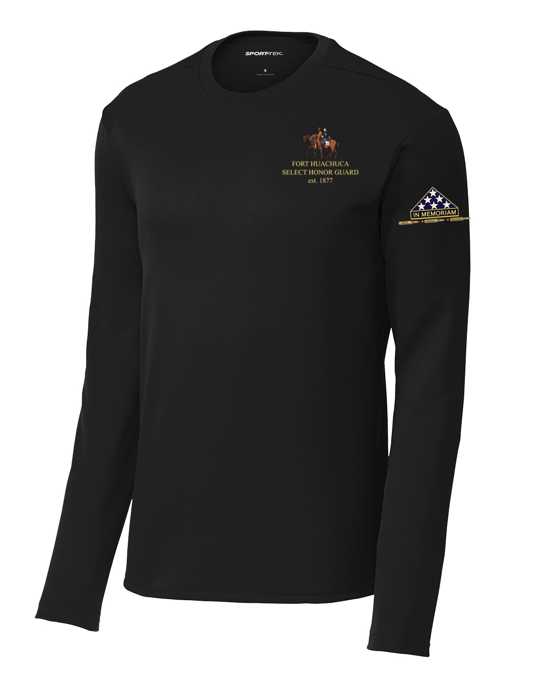 HHC Ft Huachuca - Honor Guard - Fleece Pullover Crew with Left Sleeve Print