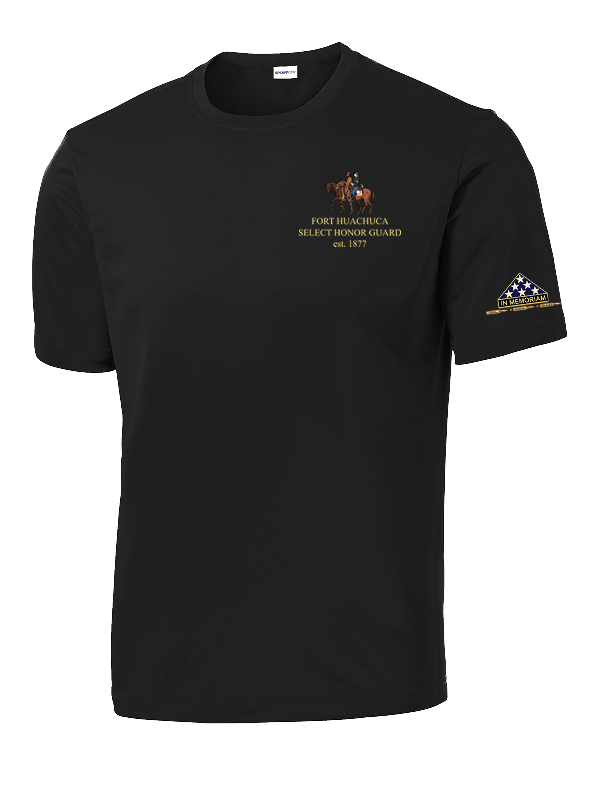 HHC Ft Huachuca - Honor Guard - Competitor Tee with Left Sleeve Print