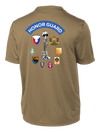 HHC Ft Huachuca - Honor Guard - Competitor Tee with Left Sleeve Print