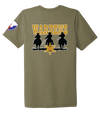 HHC Ft Huachuca - Wardens - Unisex Triblend Short Sleeve Tee with Left Sleeve Print