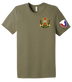 HHC Ft Huachuca - Wardens - Unisex Triblend Short Sleeve Tee with Left Sleeve Print