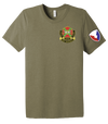 HHC Ft Huachuca - Wardens - Unisex Triblend Short Sleeve Tee with Left Sleeve Print