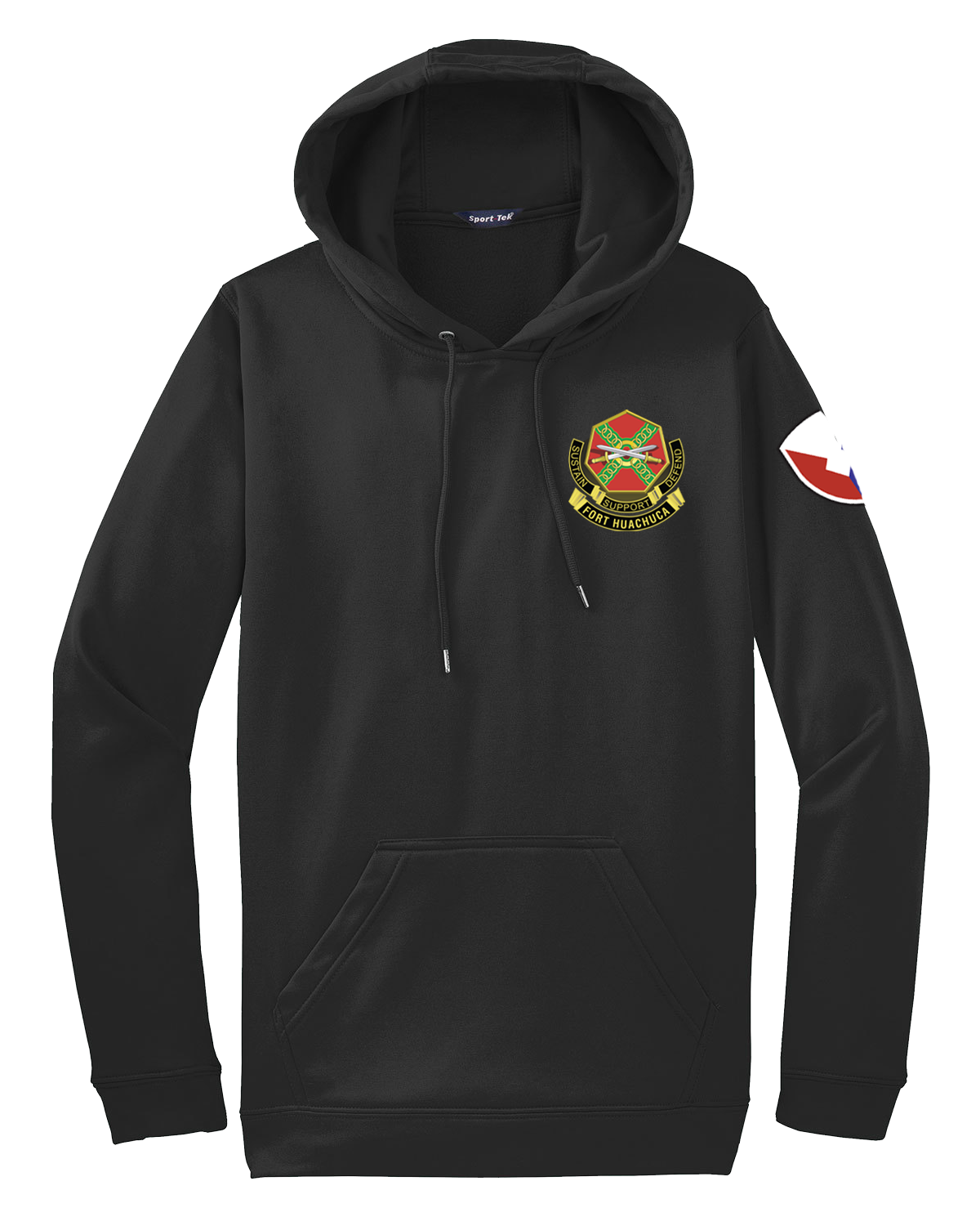 HHC Ft Huachuca - Wardens - Fleece Hooded Pullover with Left Sleeve Print
