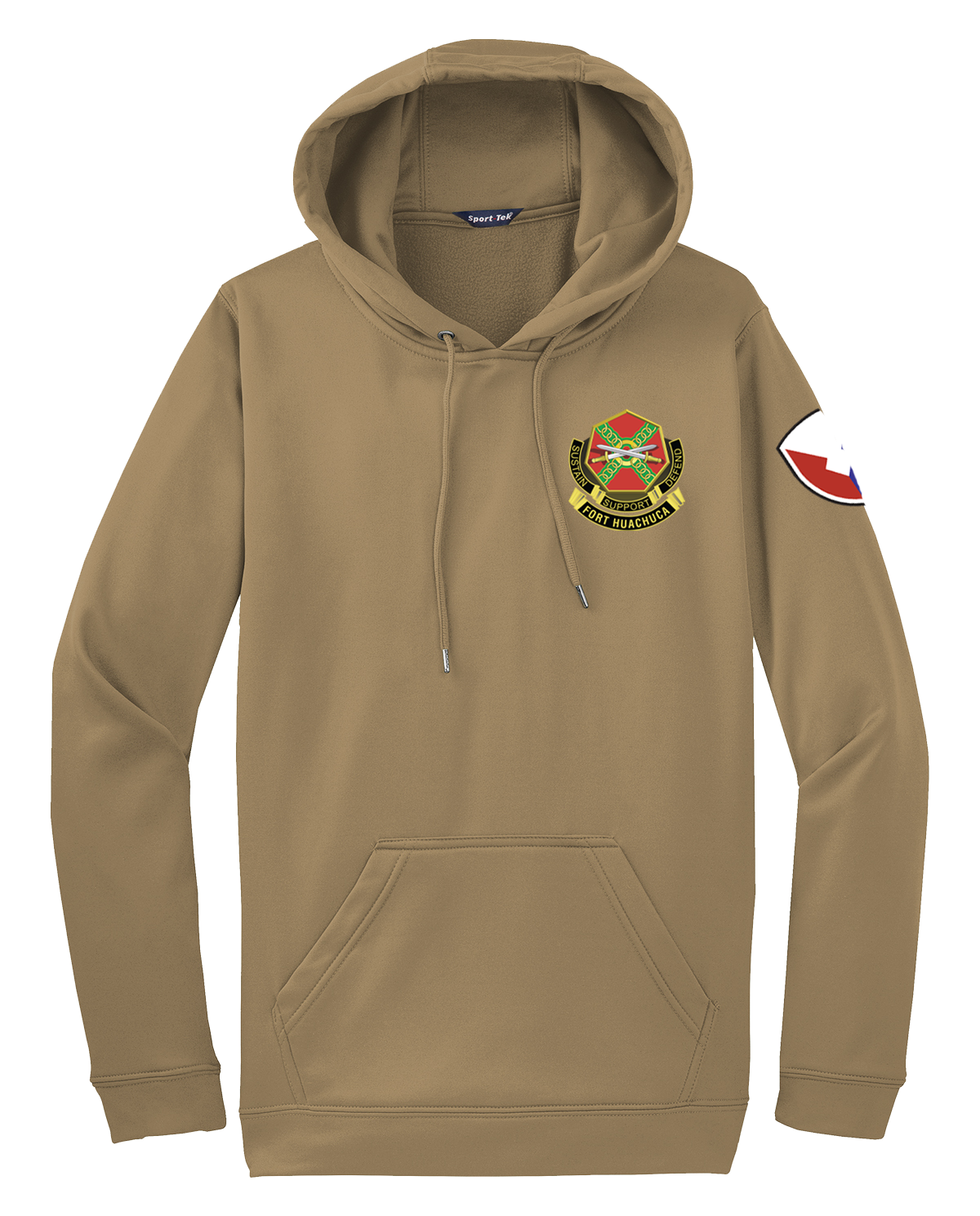 HHC Ft Huachuca - Wardens - Fleece Hooded Pullover with Left Sleeve Print