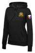 HHC Ft Huachuca - Wardens - Ladies Poly/Cotton Blend Hoodie with Left Sleeve Print