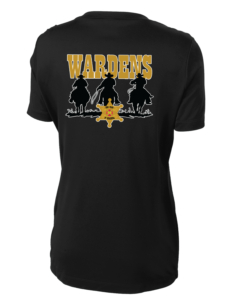 HHC Ft Huachuca - Wardens - Ladies Competitor Tee with Left Sleeve Print