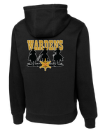 HHC Ft Huachuca - Wardens - Poly/Cotton Blend Hoodie with Left Sleeve Print