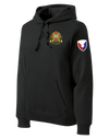 HHC Ft Huachuca - Wardens - Poly/Cotton Blend Hoodie with Left Sleeve Print