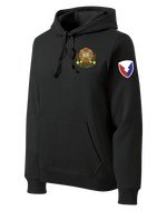 HHC Ft Huachuca - Wardens - Poly/Cotton Blend Hoodie with Left Sleeve Print