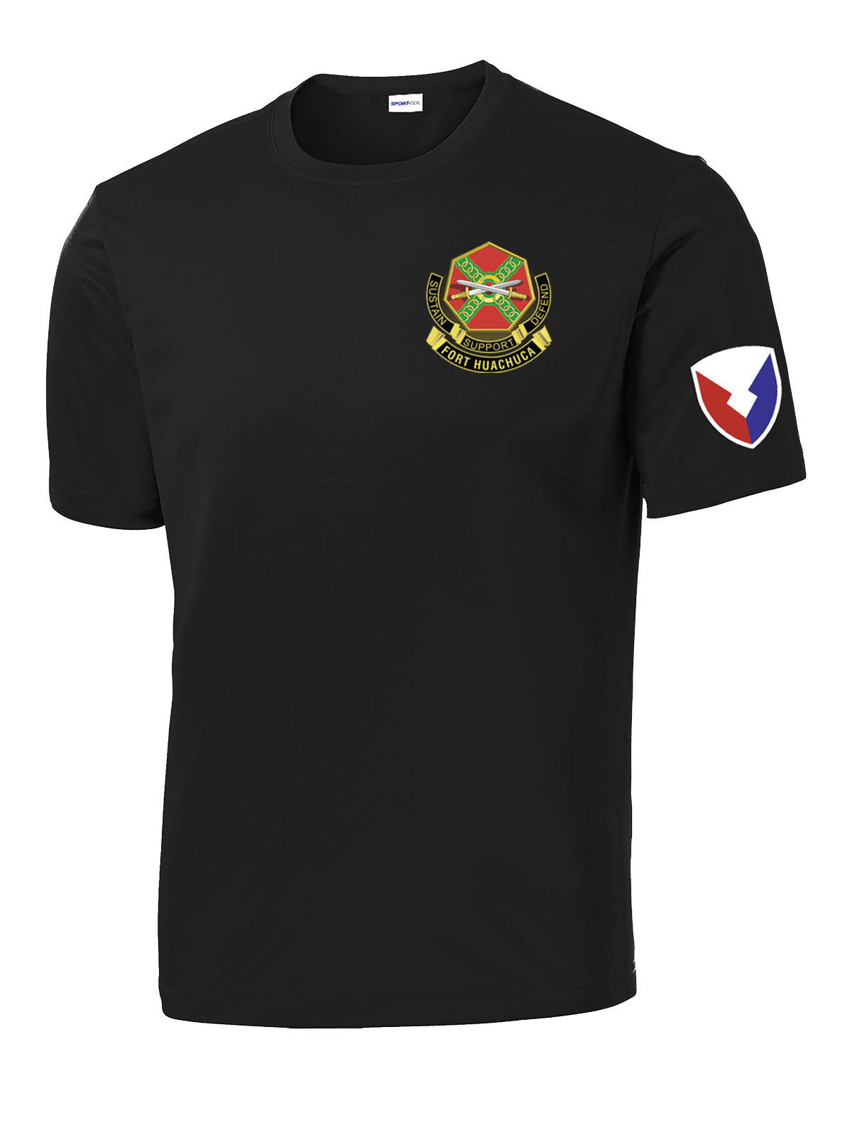 HHC Ft Huachuca - Wardens - Competitor Tee with Left Sleeve Print