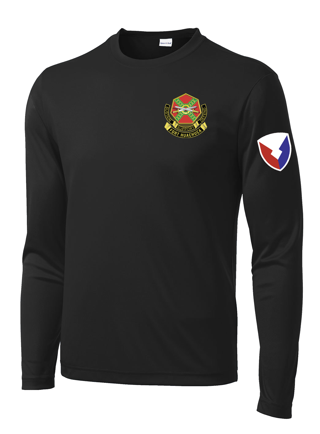 HHC Ft Huachuca - Wardens - Long Sleeve Competitor Tee with Left Sleeve Print