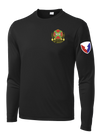 HHC Ft Huachuca - Wardens - Long Sleeve Competitor Tee with Left Sleeve Print