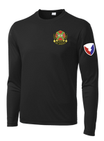 HHC Ft Huachuca - Wardens - Long Sleeve Competitor Tee with Left Sleeve Print