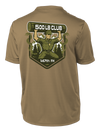 147th Field Hospital 500 LB Club Competitor Tee with Flag with Two Sleeve Print