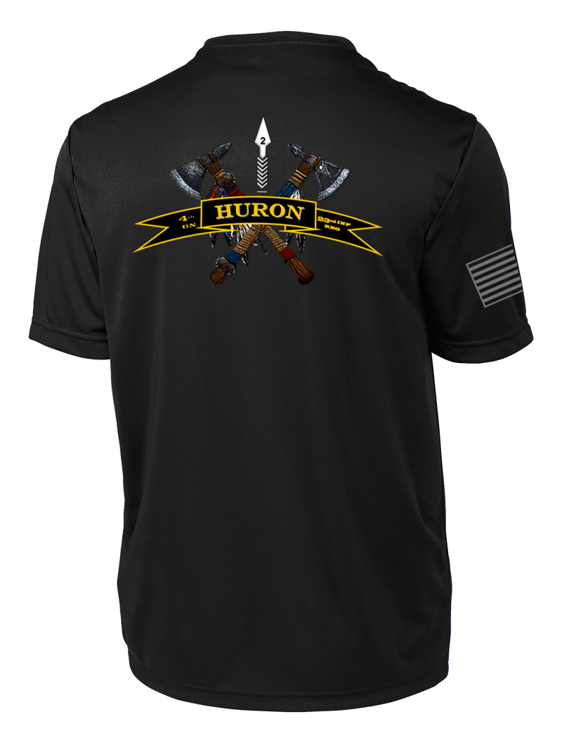 HHC 4-23 Infantry Competitor Tee with Right Sleeve Flag