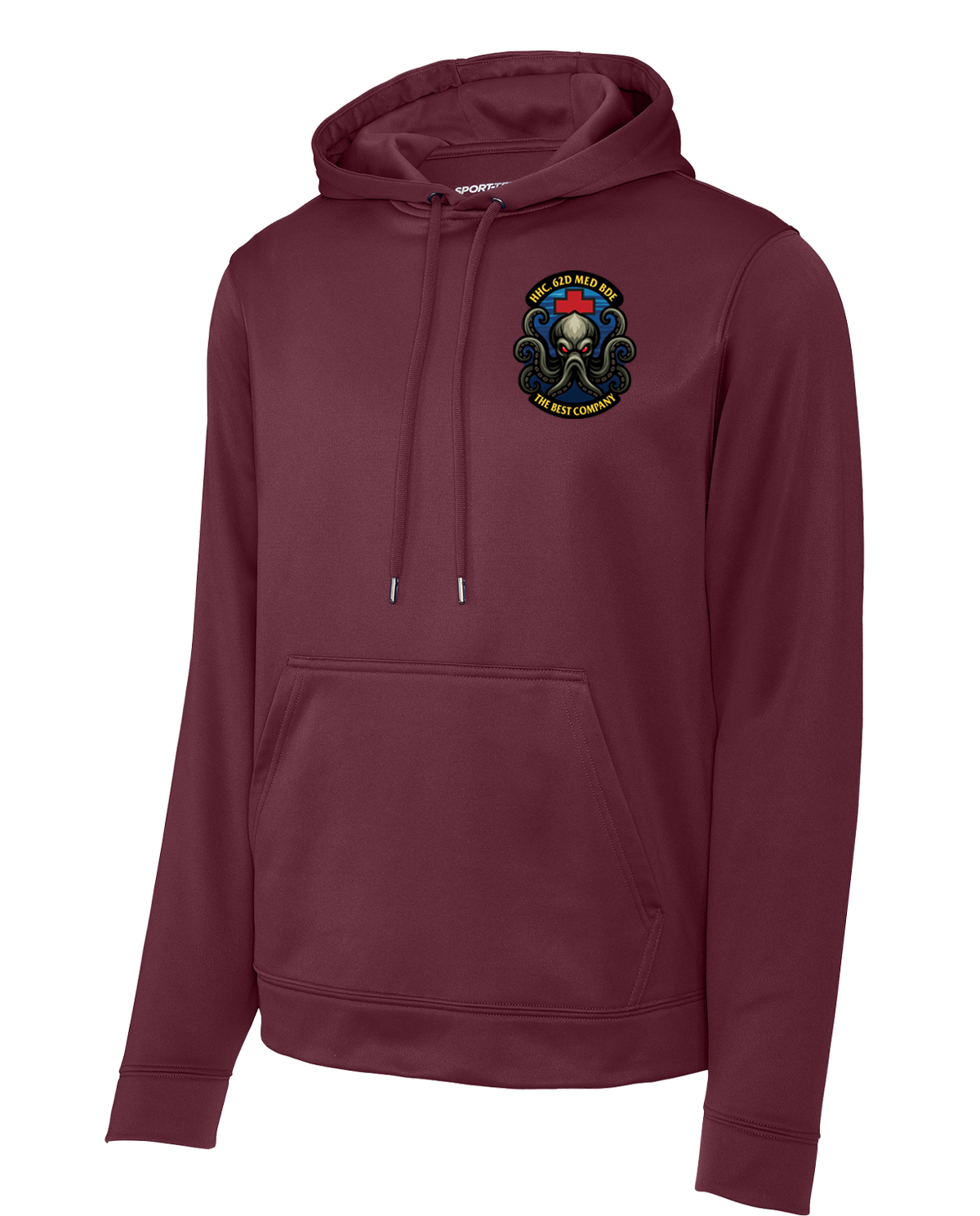 HHC 62D Med Bde Fleece Hooded Pullover