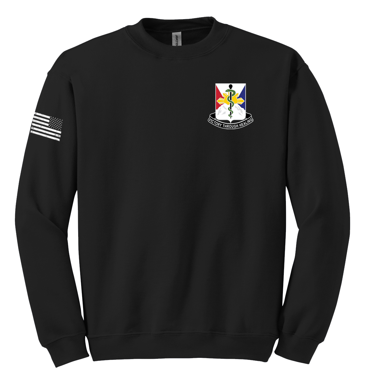 HHD 29th HC Blend Crewneck Sweatshirt with Right Sleeve Flag