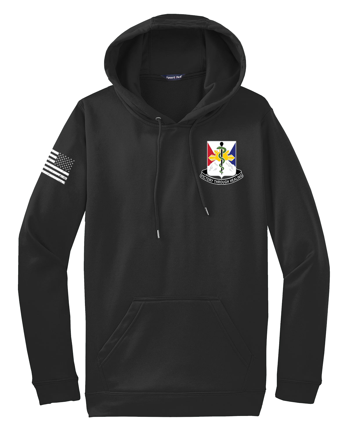 HHD 29th HC Fleece Hooded Pullover with Right Sleeve Flag