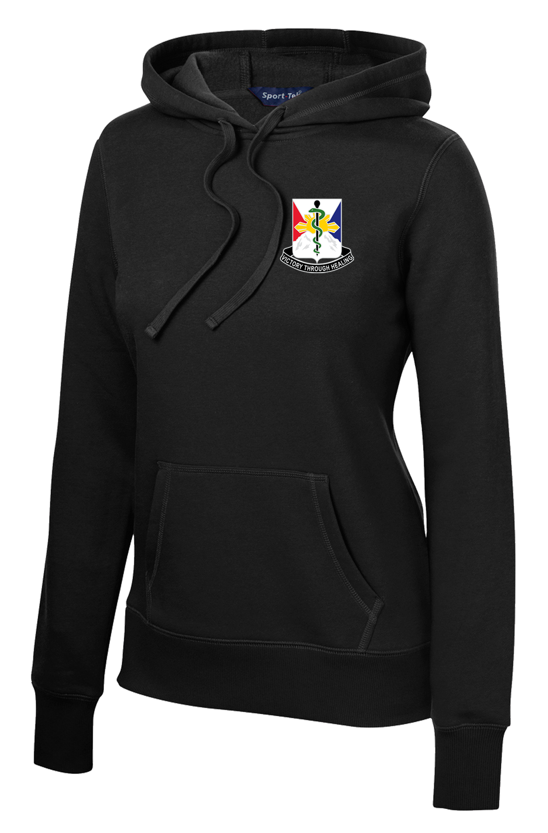 HHD 29th HC Ladies Poly/Cotton Blend Hoodie with Right Sleeve Flag