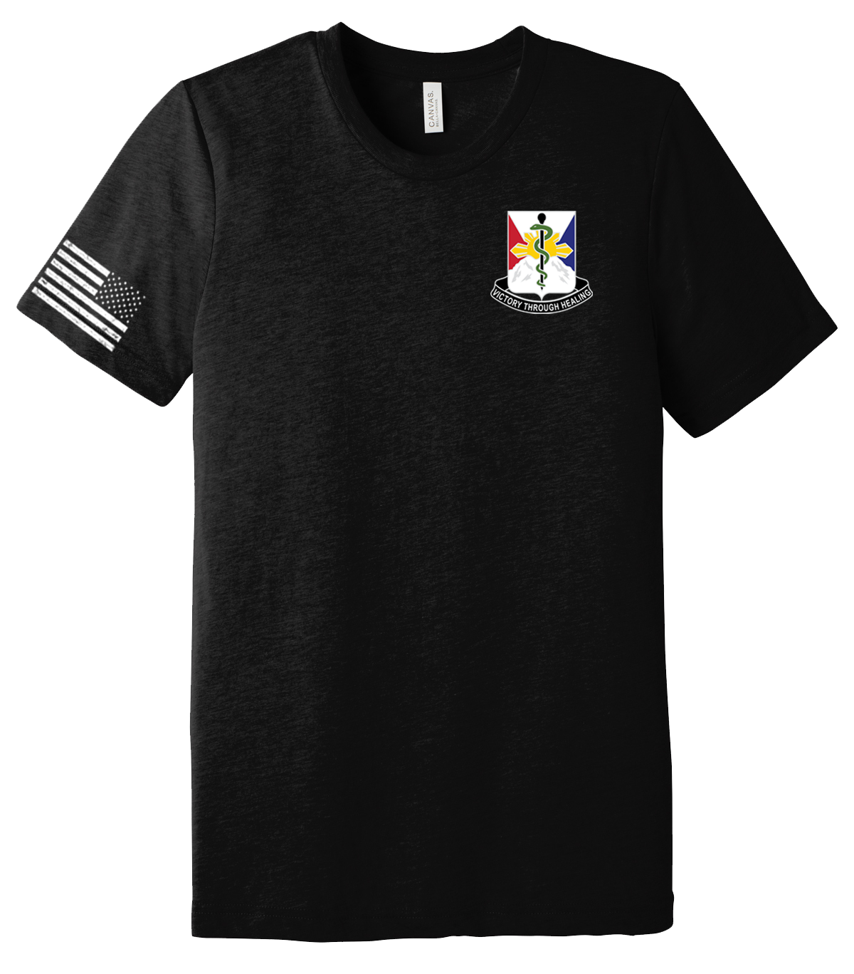HHD 29th HC Unisex Triblend Short Sleeve Tee with Right Sleeve Flag