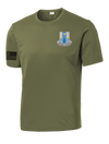 HHD 502D IEW BN Competitor Tee with Solid Black Flag on Right Sleeve