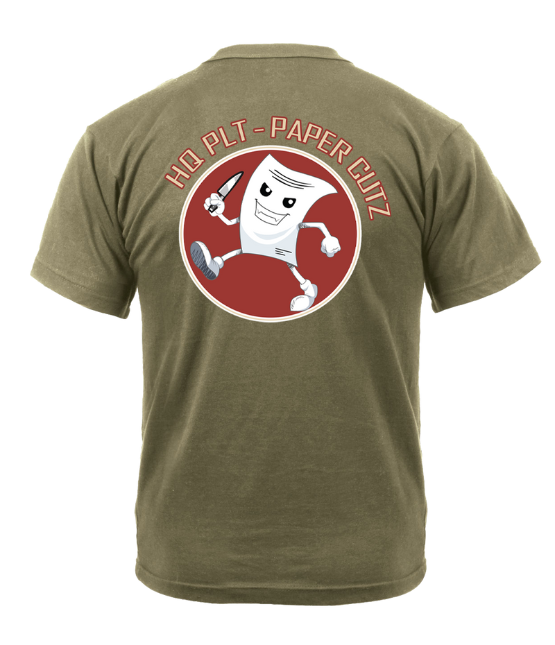 HQ PLT Bravo Battery 1-51 ADA AR 670-1 Coyote Brown T-Shirt