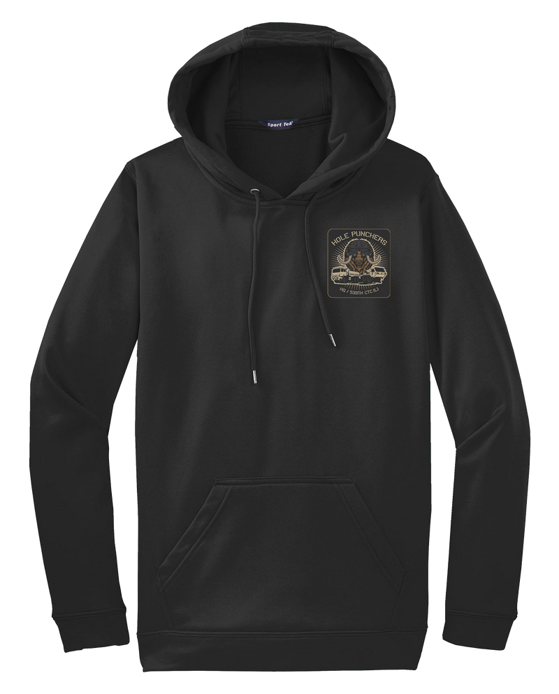 HQ PLT 539th CTC(L) Fleece Hooded Pullover - ONLY BLACK IS PT APPROVED