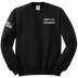 HUMINT PLT C Co 502d IEW BN Blend Crewneck Sweatshirt with Flag on Right Sleeve
