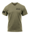 HUMINT PLT C Co 502d IEW BN AR 670-1 Coyote Brown T-Shirt with Solid Black Flag on Right Sleeve