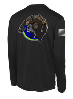 HUMINT PLT C Co 502d IEW BN Long Sleeve Competitor Tee with Flag on the Right Sleeve