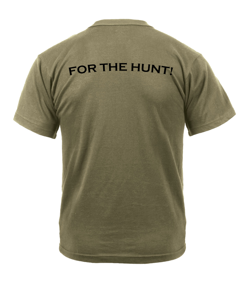 Headhunter Troop 2-2 CR - FOR THE HUNT! - AR 670-1 Coyote Brown T-Shirt