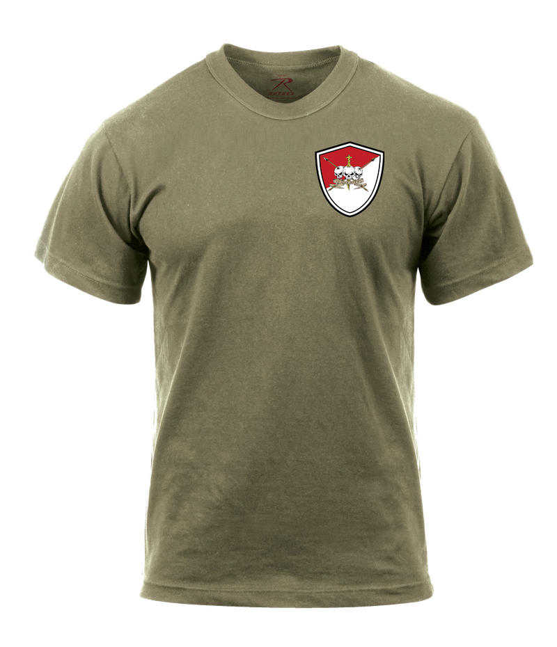 Headhunter Troop 2-2 CR - FOR THE HUNT! - AR 670-1 Coyote Brown T-Shirt