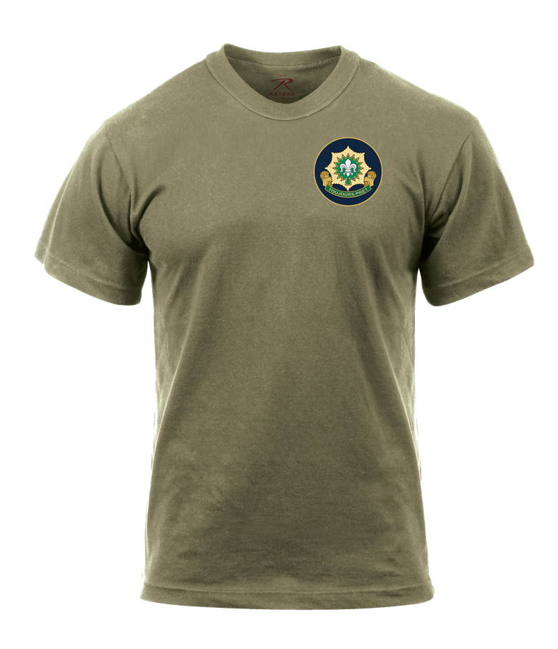 Headhunter Troop 2-2 CR - 3 Skulls - AR 670-1 Coyote Brown T-Shirt