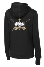 Headhunter Troop 2-2 CR - 3 Skulls - Ladies Poly/Cotton Blend Hoodie