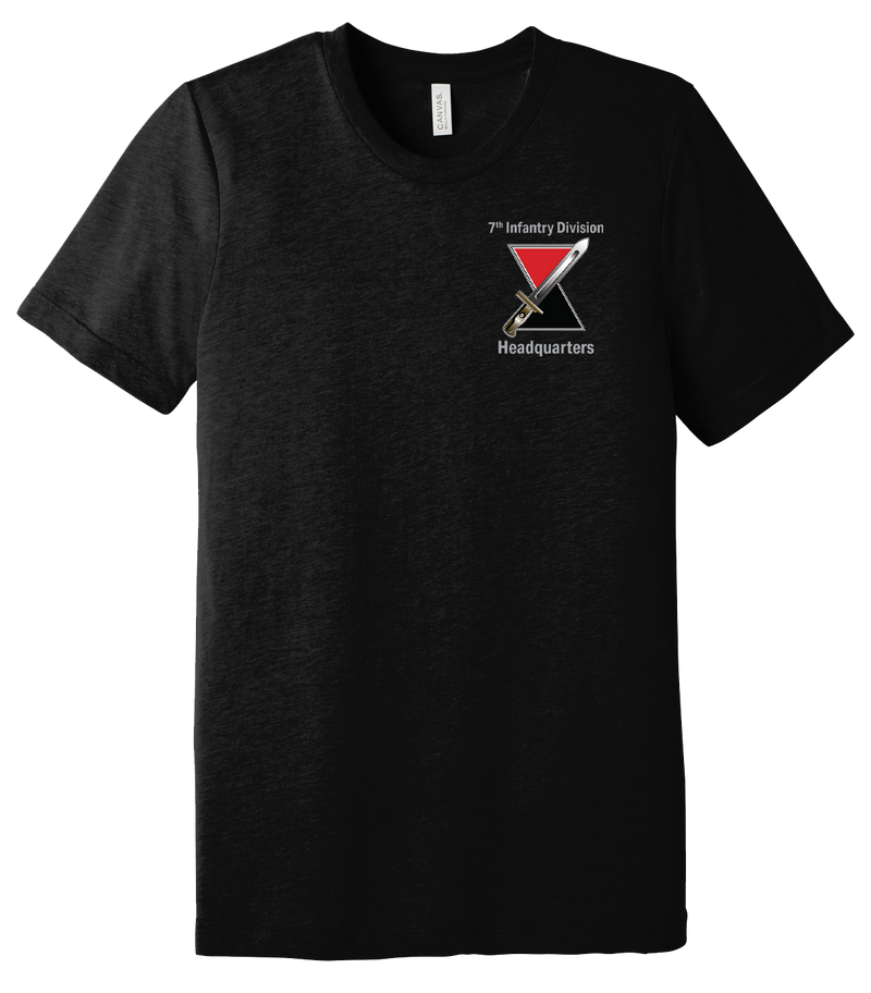 Headquarters 7th ID Unisex Triblend Short Sleeve Tee