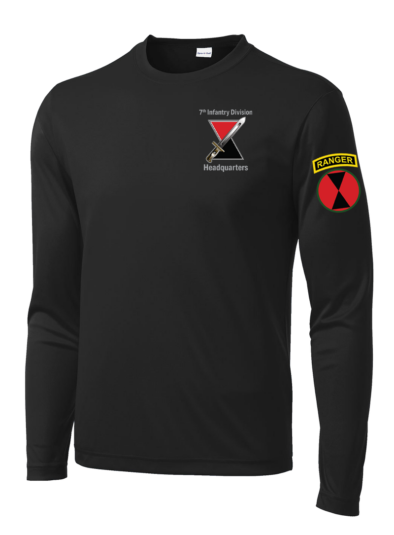 Headquarters 7th ID Long Sleeve Competitor Tee