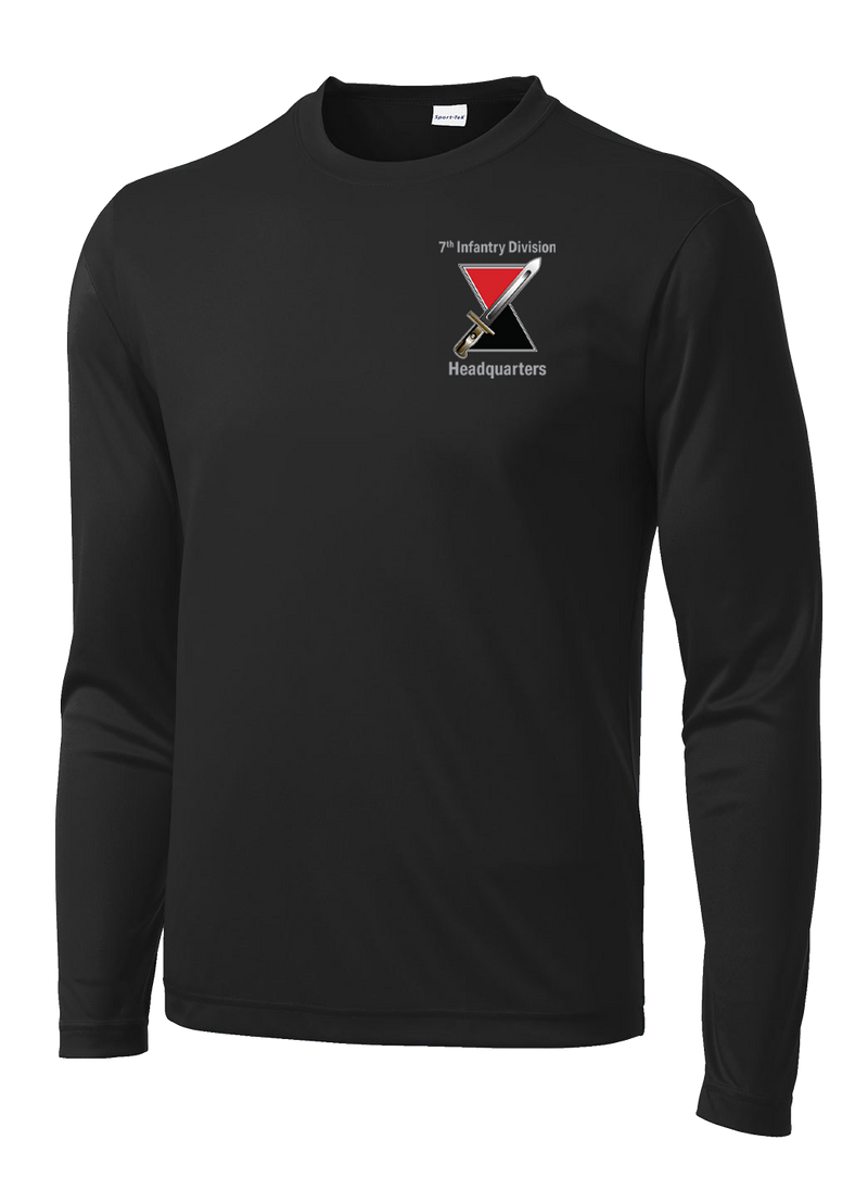 Headquarters 7th ID Long Sleeve Competitor Tee