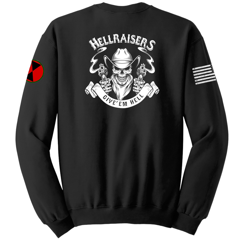 Hellraisers 2D BSB Blend Crewneck Sweatshirt with Two Sleeve Print