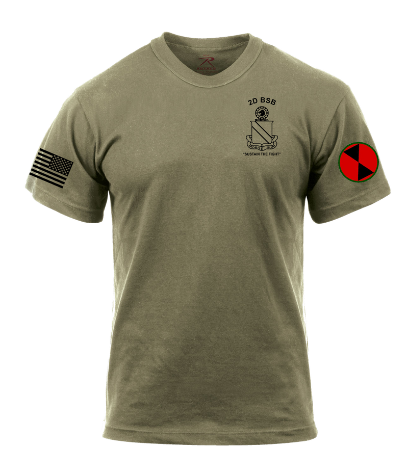 Hellraisers 2D BSB AR 670-1 Coyote Brown T-Shirt with Two Sleeve Print