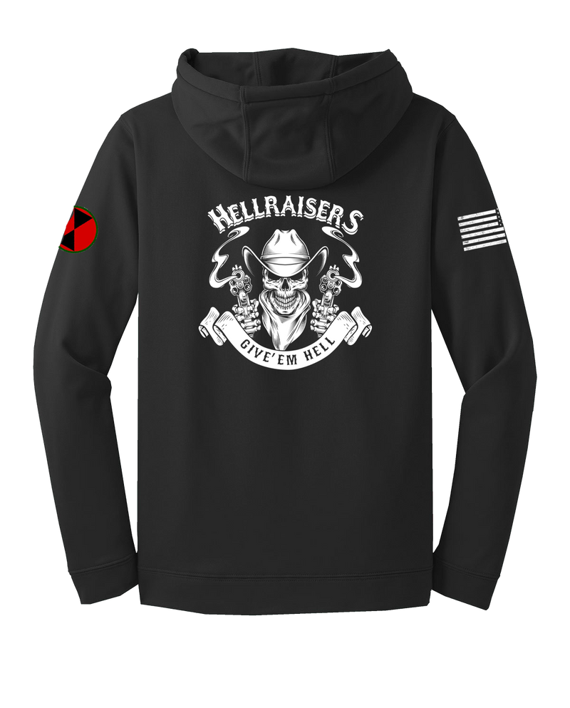Hellraisers 2D BSB Fleece Hooded Pullover with Two Sleeve Print