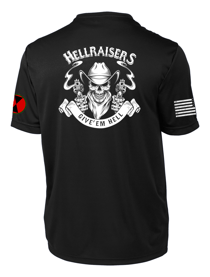 Hellraisers 2D BSB Competitor Tee with Two Sleeve Print