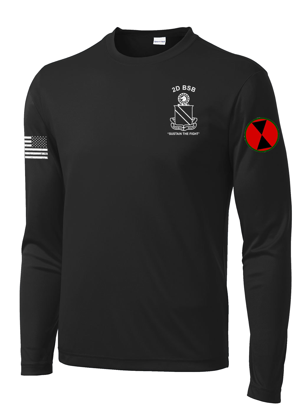 Hellraisers 2D BSB Long Sleeve Competitor Tee with Two Sleeve Print