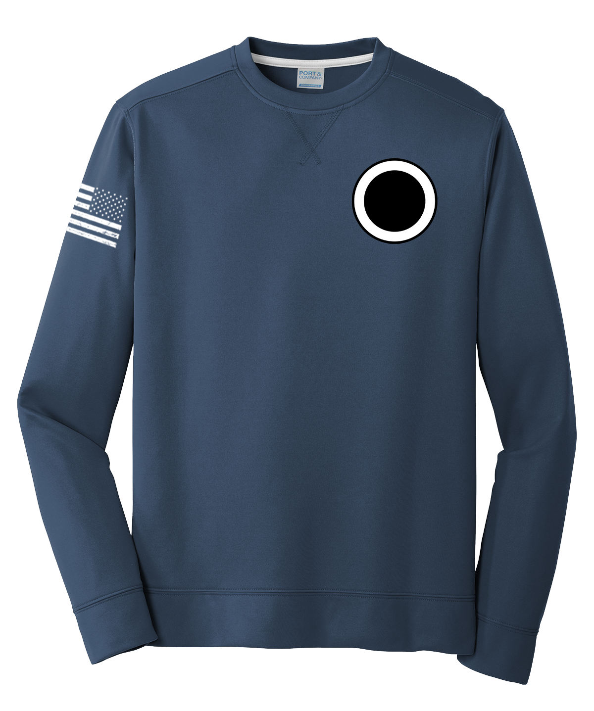 IG I Corps Fleece Pullover Crew with Right Sleeve Flag