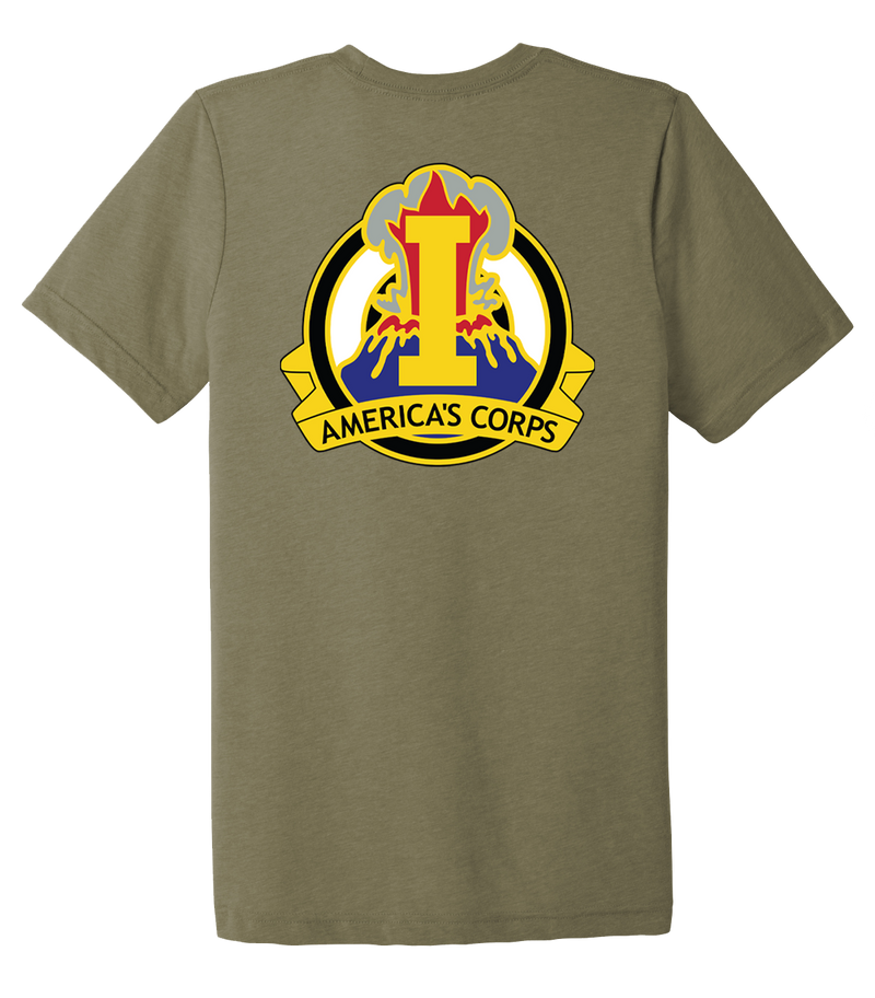 I Corps LEA Unisex Triblend Short Sleeve Tee