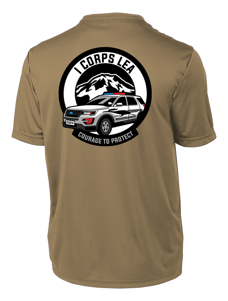 I Corps LEA with MP Badge Competitor Tee