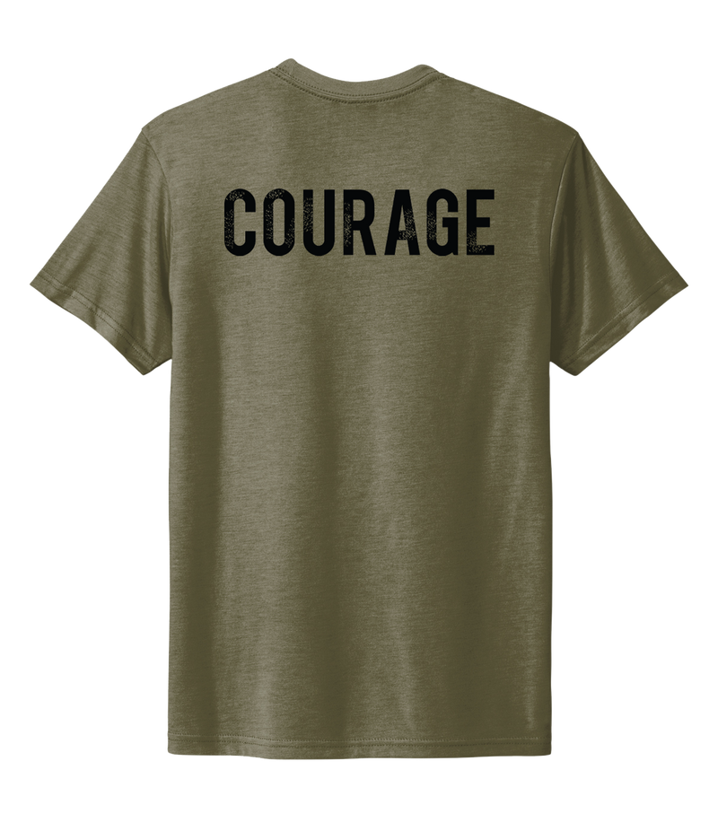 I Corps COURAGE Unisex Tri-Blend Tee