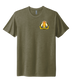 I Corps Rainier Left Chest & COURAGE on Back Unisex Tri-Blend Tee