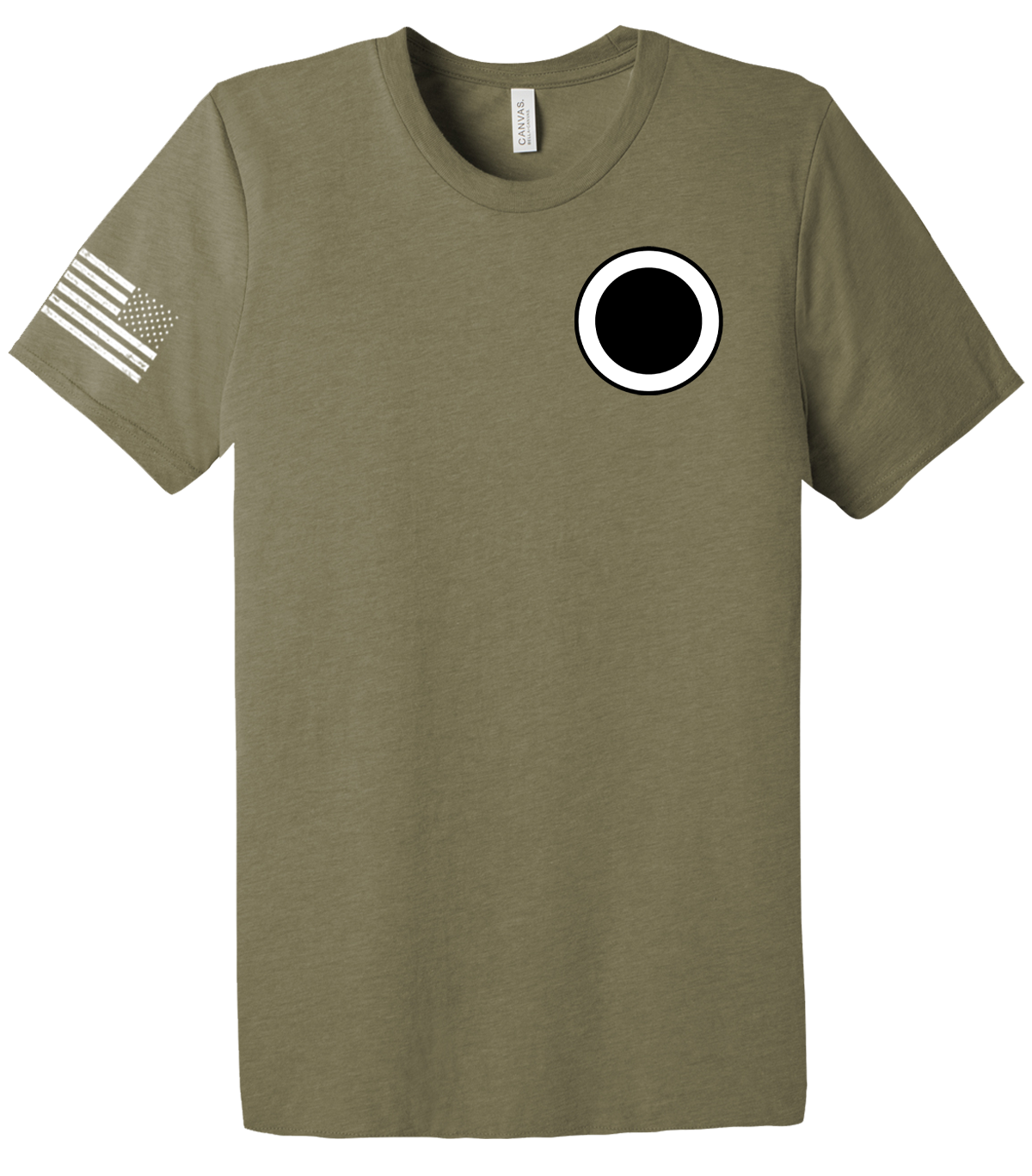 IG I CORPS Unisex Triblend Short Sleeve Tee with Right Sleeve Flag
