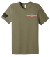 MAMC DEM Unisex Triblend Short Sleeve Tee with Right Sleeve Flag