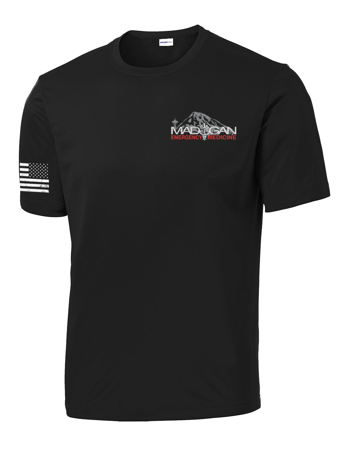 MAMC DEM Competitor Tee with Right Sleeve Flag